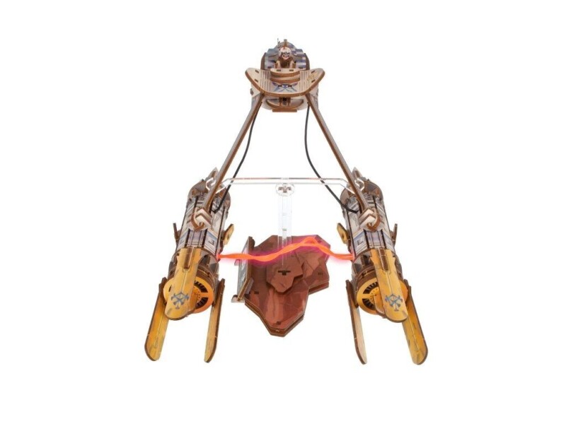 Ugears 3D dřevěná mechanická skládačka Star Wars Závodní kluzák Anakin Skywalker